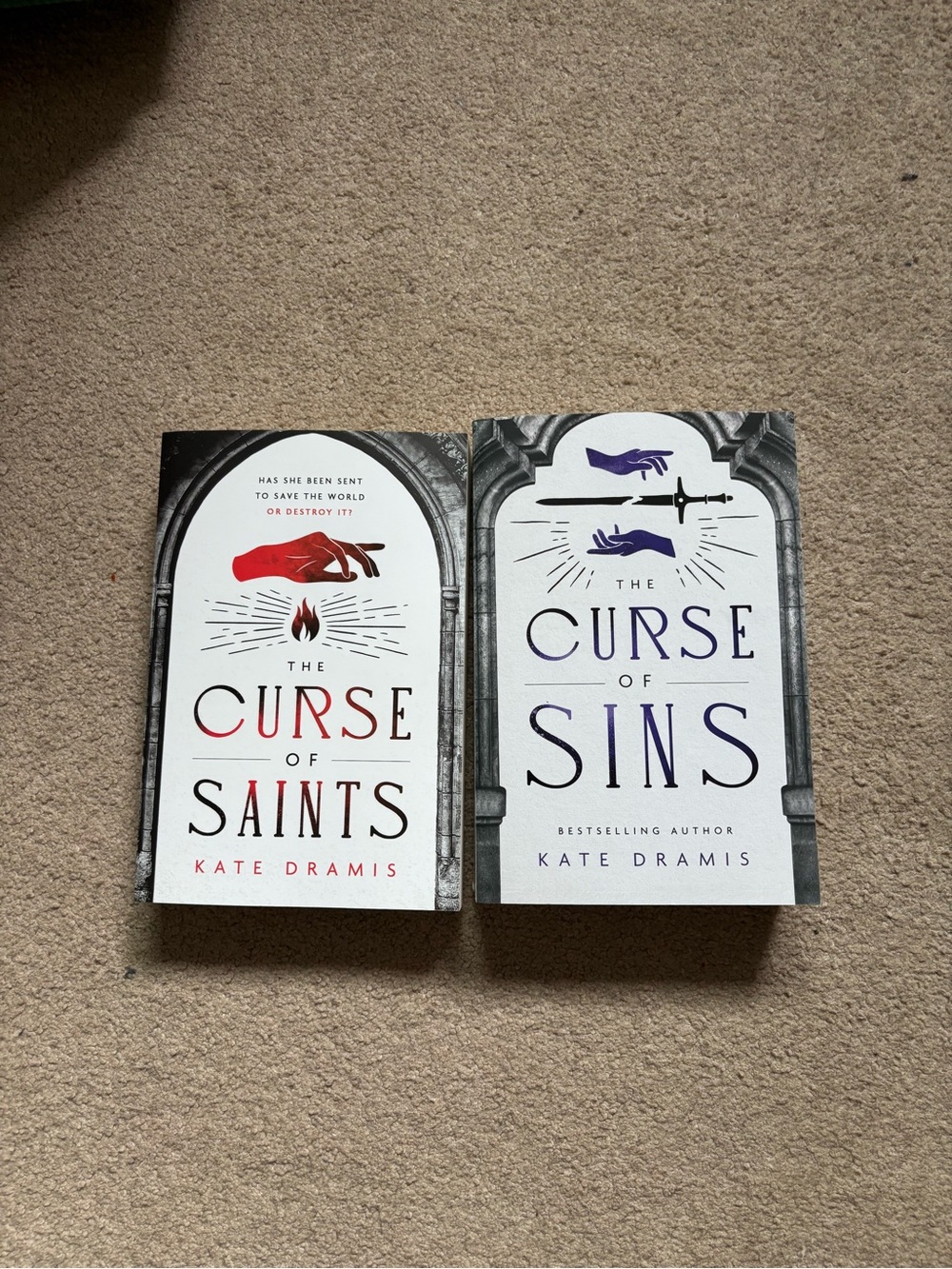 The Curse of Saints & The Curse of Sins by Kate Dramis Paperback Duology Set